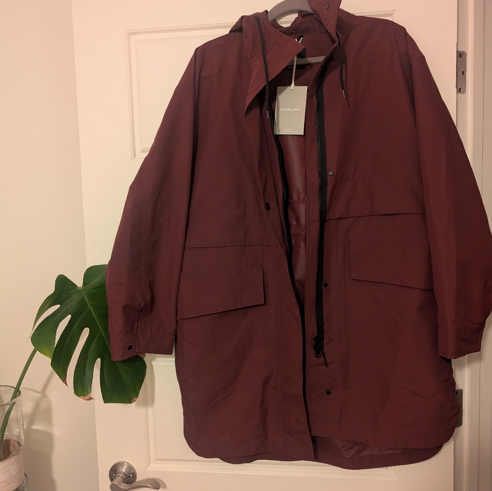 Everlane Plum Espresso Anorak Jacket